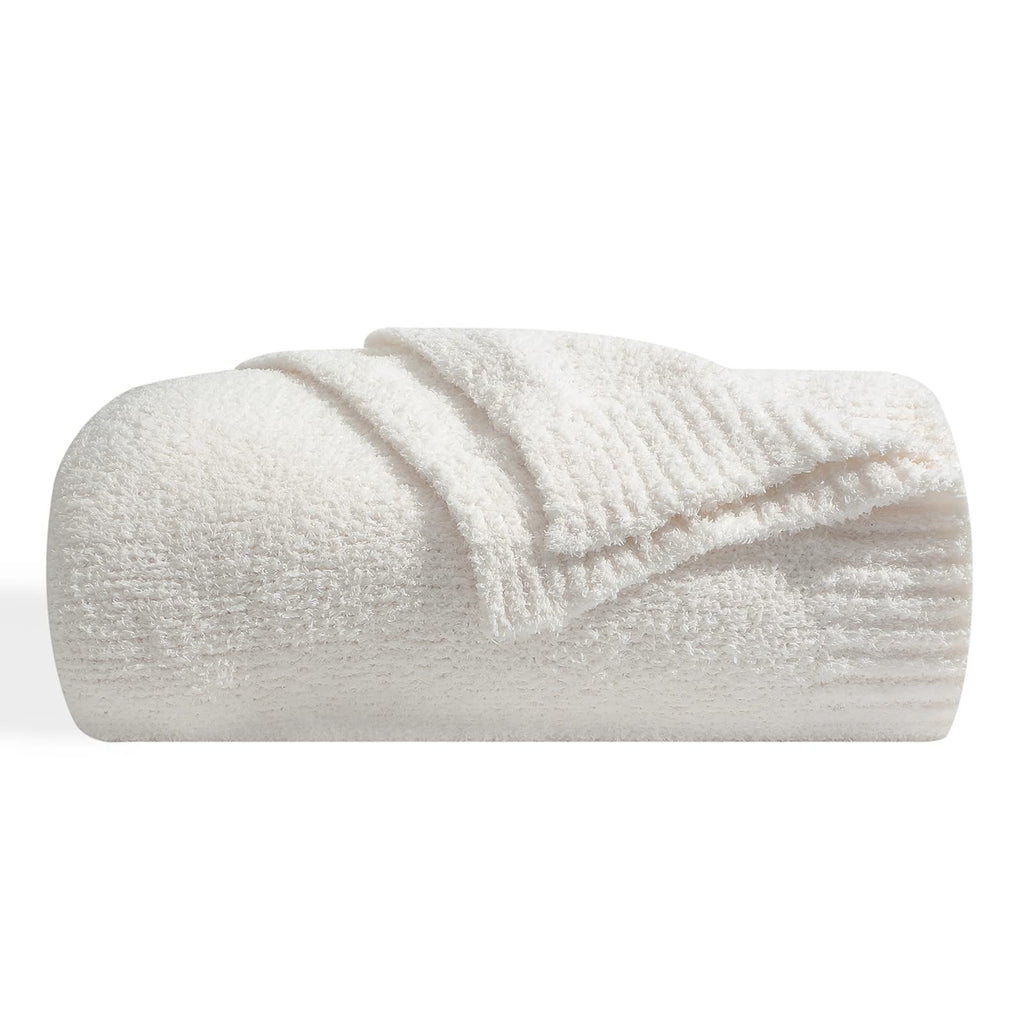 Bearberry Super Soft Fluffy Throw Blanket Lightweight Cozy Warm Bed Blankets For Couch Bed Sofa All Season (Cream, 60   X80   )