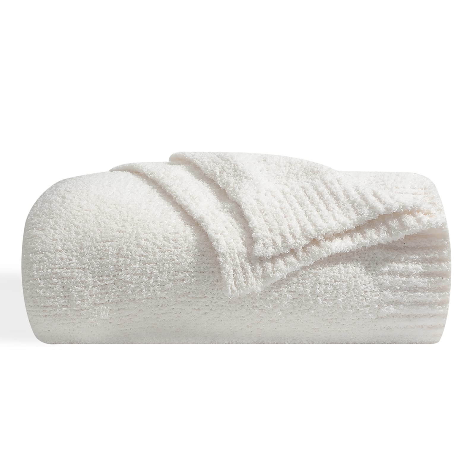 Bearberry Super Soft Fluffy Throw Blanket Lightweight Cozy Warm Throw Blankets For Couch Bed Sofa All Season(Cream, 40   X50   )