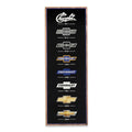 Open Road Brands Chevrolet Logo Evolution Vertical Wood Wall Decor - Large Chevrolet Wall Art for Man Cave or Garage