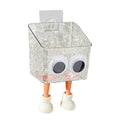 ATORSE Shower Storage Basket Heavy Duty Bathroom Box for Bathroom Kitchen Apartment Medium with Eyes Leg