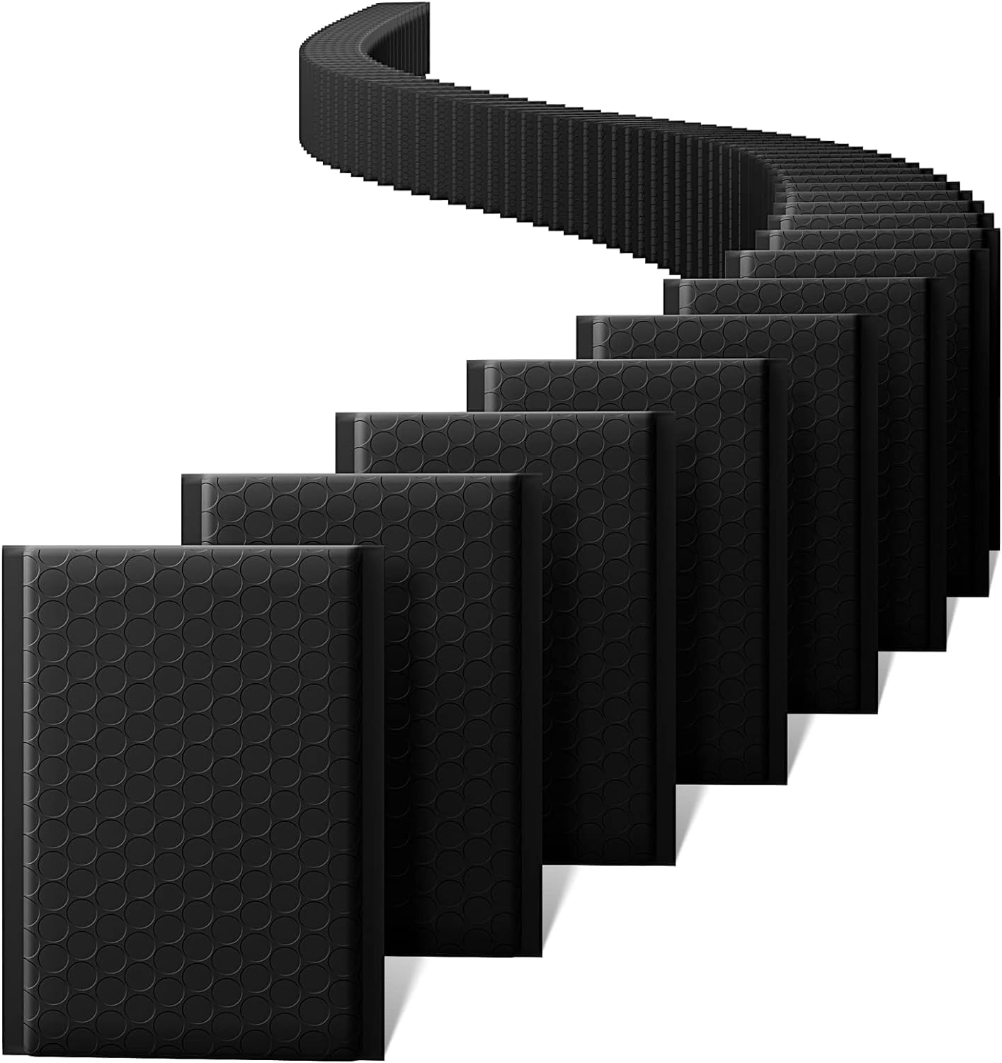 Metronic Bubble Mailer 4X8 Inch 100 Pack Usable Size 4X7' Black Bubble Envelopes Padded Envelopes Self-Seal, Cushioning Padded