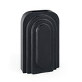 Gild Design House Calyx 12'' Metal Table Vase, Large Black