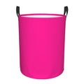Large Laundry Hampers, Hot Pink Elegant Modern Color Collapsible Laundry Basket Waterproof Dirty Clothes Storage Bag Organizer C