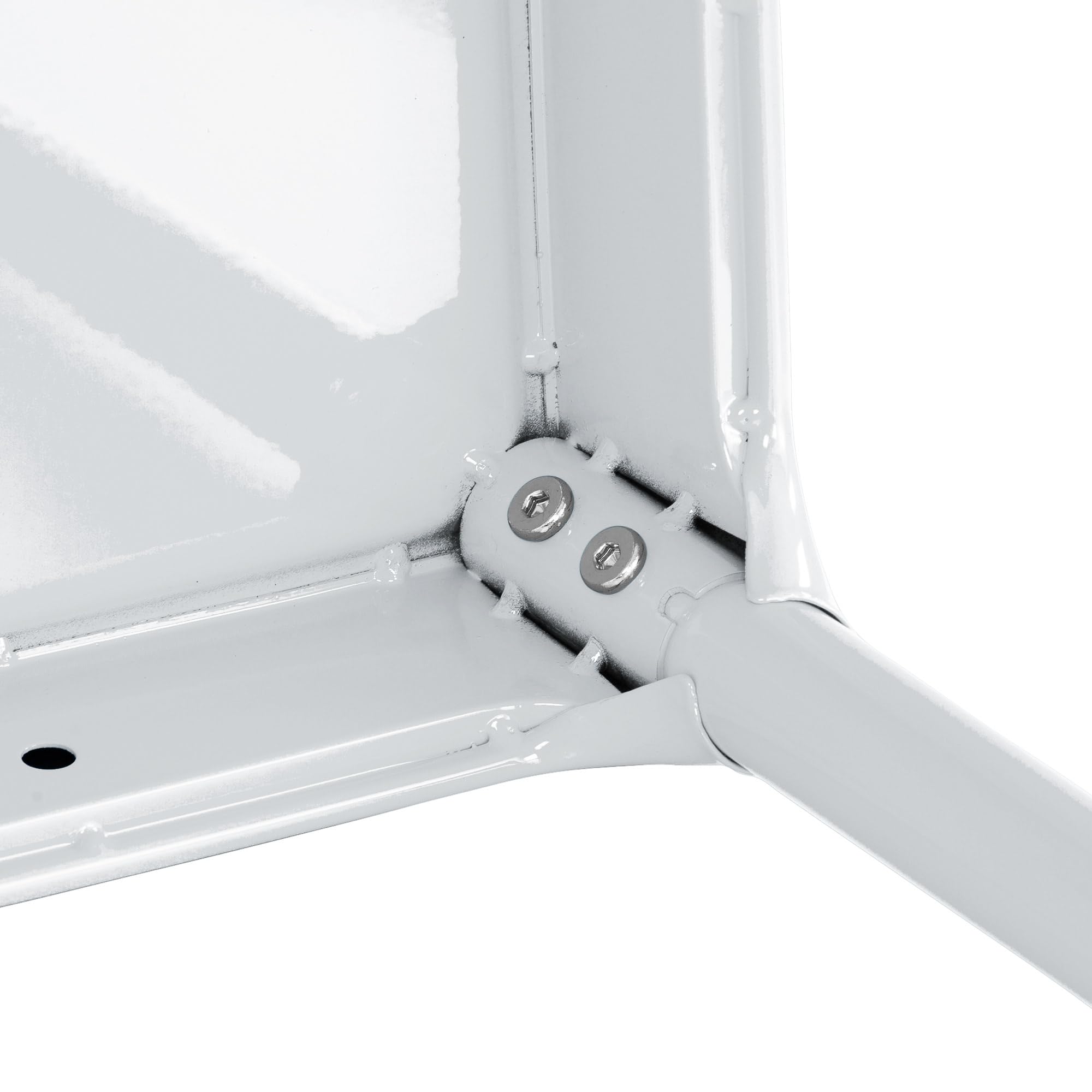 Safco Products 6603 Steel Stool, 15' H, Sturdy Construction, Durable Powder Coat Finish, Includes Nylon Leg Caps And Leveling Feet, White