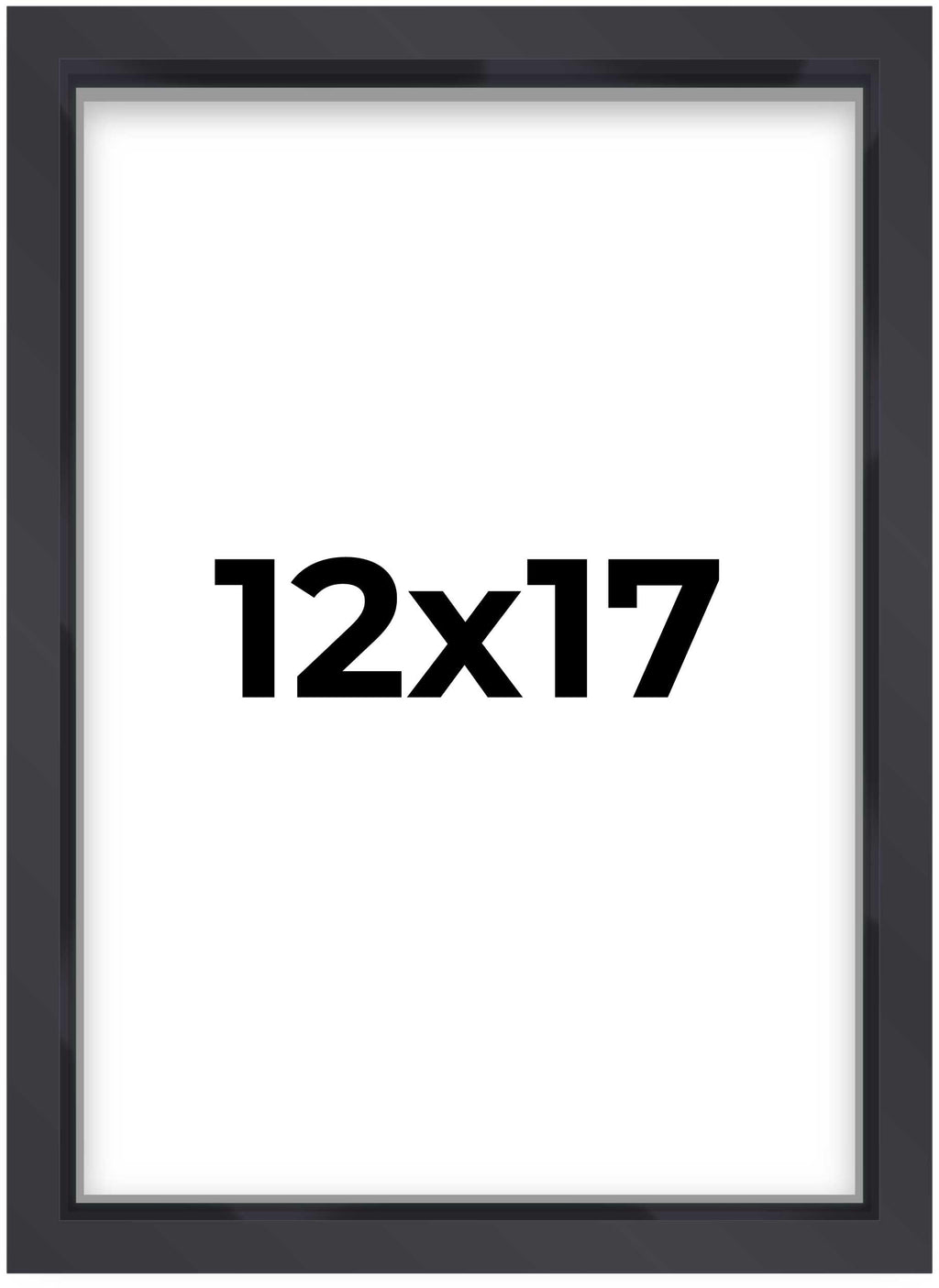12x17 Shadow Box Frame Contemporary Black | 1'' Depth of Usable Space| Interior Size 12x17 or 17x12 Inches| UV Resistant Acrylic