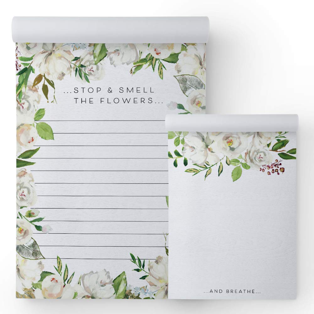 Gotcha Covered Notebooks Just Breathe Memo Pads: 2-Pack Notepads For Home And Office, 2 Assorted Designs, 50 Sheets Each, 4' X