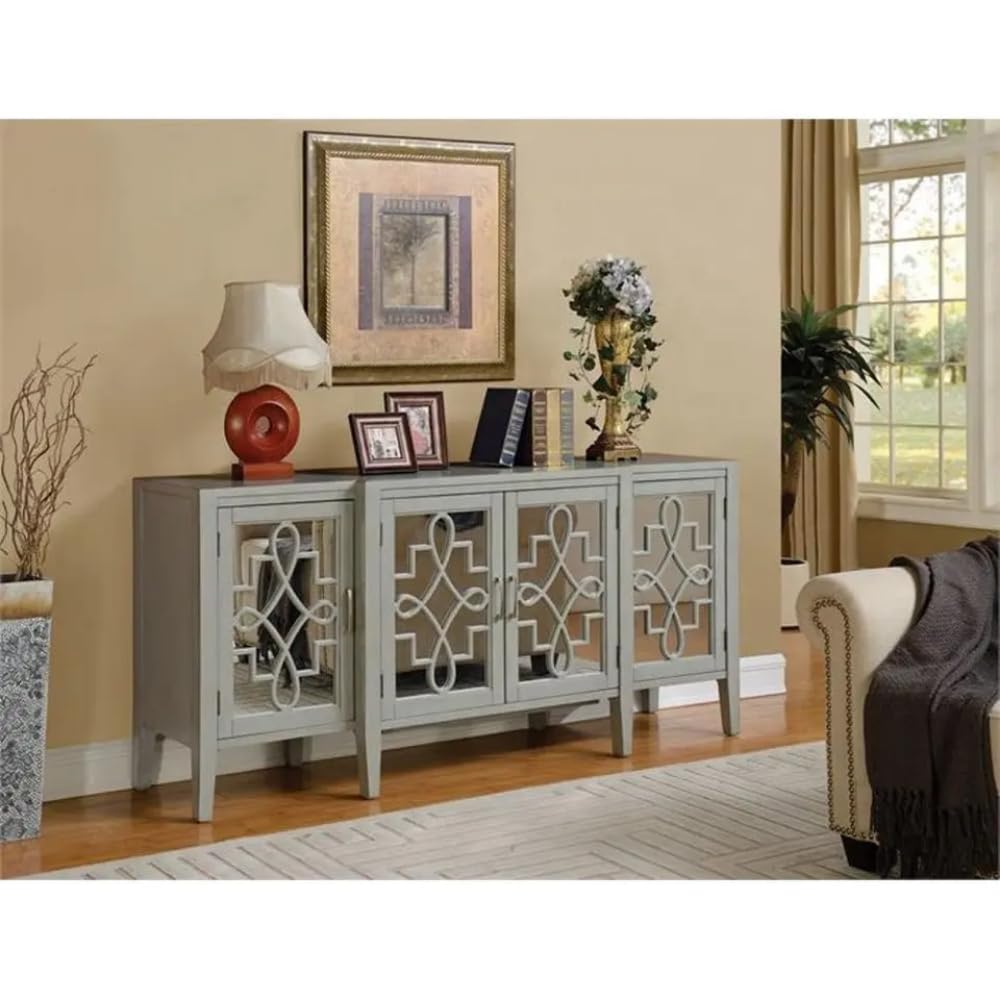 Acme Kacia Console Table in Antique Gray