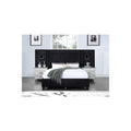 Acme Damazy Queen Bed in Black Velvet