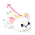 Onsoyours Chubby Dragon Stuffed Animal Adorable Plushies Soft Huggable Plush Pillow Kawaii Cute White Dragon Plushie Toy For Kid