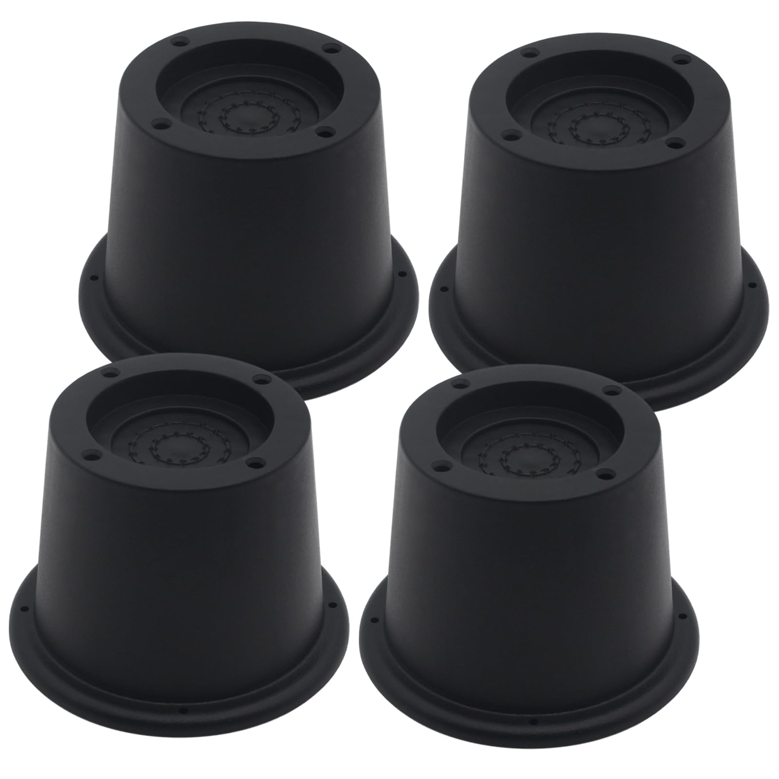 HANIHUA 4 Pack Black Bed Risers, 2.3 Inch Heavy Duty Furniture Lifts f ...