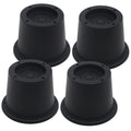 Hanihua 4 Pack Furniture Risers Black Bed Risers 2 Inch, Bed Lifts Risers For Sofa, Couch, Desk, Heavy Duty Bed Frame Risers Tab