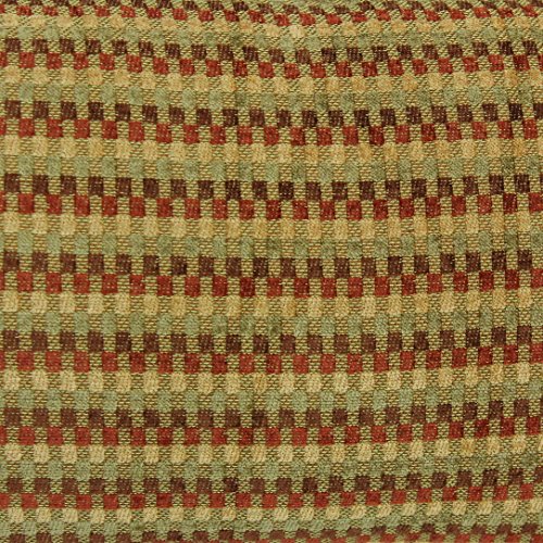 Blazing Needles Corded Jacquard Chenille Floor Pillows (Set of 2), 25&quot;, Autumn Gingham