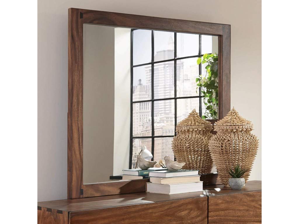 Coaster Home Furnishings Scott Living Madden Mirror, Smokey Walnut