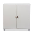 Baxton Studio Marcy Modern & Contemporary Wood Entryway Handbags or School Bags Storage Sideboard Cabinet, White