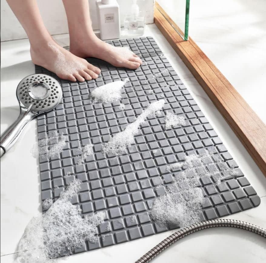 GLIVE (LABEL) AntiSkid Suction Cups Bath Shower Mat Non Slip Shower Mat | Bath Mat Non Slip for Tub with Suction Cups, Sturdy S