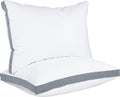 Utopia Bedding Bed Pillows For Sleeping Queen Size (Grey), Set Of 2, Cooling Hotel Quality, Gusseted Pillow For Back, Stomach Or