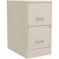 Lorell LYS SOHO File/File 2Drawer File Cabinet, Stone,Chrome
