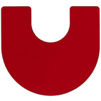 Flash Furniture Wren Mobile 60''W x 66''L Horseshoe Red Thermal Laminate Activity Table - Standard Height Adjustable Legs
