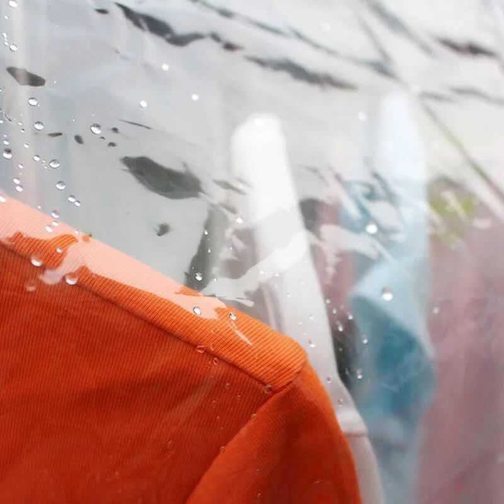 Ruibo Clear Garment Rack Cover For Clothes Rack Cover With 2 Durable Zipper/Clothing Waterproof, Dustproof Protector (M:59X20X60