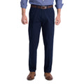 Haggar Mens Iron Free Premium Khaki Straight Fit Flat Front Flex Waist Casual Pant Dark Navy 38 X 29