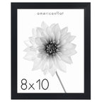 Americanflat 8x10 Picture Frame with Shatter-Resistant Glass - Soho Collection - Gallery Style Deep Molding Frame for Tabletop a