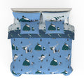 Franco Collectibles Peanuts Snoopy Puffer Holiday & Christmas Bedding Super Soft Comforter And Sheet Set With Sham, 7 Piece King