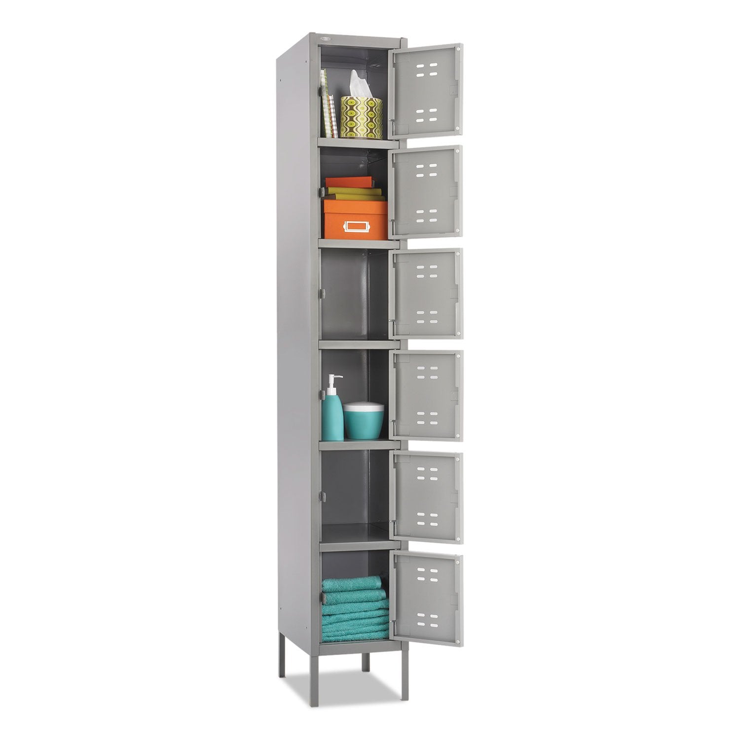 Safco Products 5524Gr Six Tier Box Locker, Gray