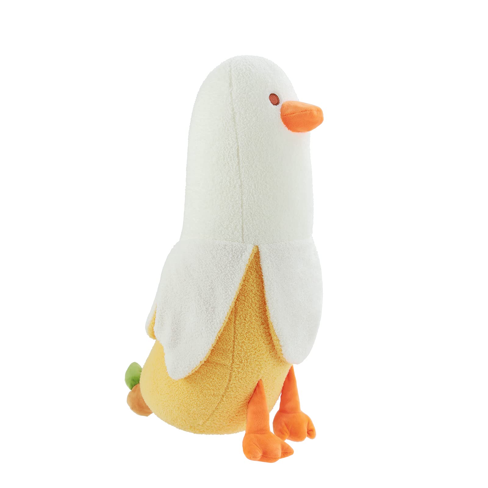 Banana Duck Plush Toy, 19.7' Weighted Duck Stuffed Animals, Elastic Duck Plush Big Stuffed Animals Banana Plushie Hugging Pillo