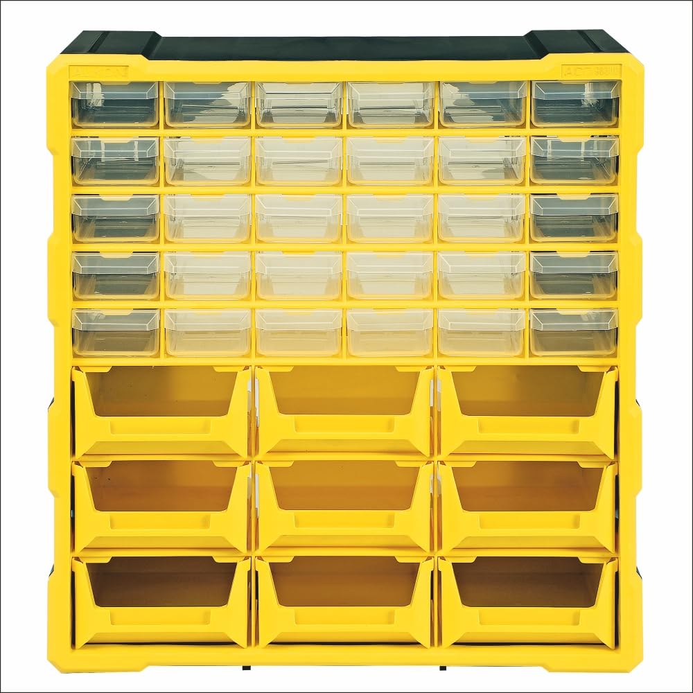 Alkon (Aco9B30D) Component Organiser With Bins And Drawers | Small Parts Storage Jewellery Craft Sewing Cabinets Screws Nuts Bol
