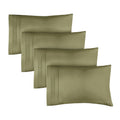 Queen Size Pillow Cases Set Of 4 - Soft, Premium Quality Pillowcase Covers - Machine Washable Protectors - 20X40, 20X36 & 20X48 Pillows For Sleeping - Queen Size Sage Green Pillow Cover Bedding
