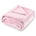Sochow Flannel Fleece Blanket Twin Size, All Season Lightweight Super Soft Cozy Blanket For Bed Or Couch, Light Pink, 60X80 Inch