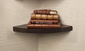 Predella Wooden Corner/Wall Mount/Wall Shelf/Rack/Hanging/Decor/Gift Item/Set Of 1 (Brown)