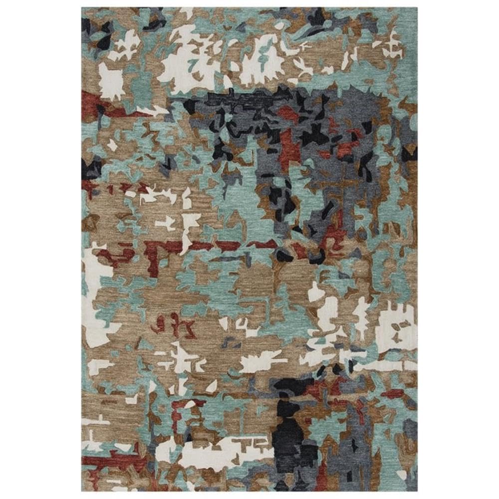 Rizzy Home Alora Decor Vivid 5' X 7'6" Gray/Multi/Blue/Rust/Ivory Hand-Tufted Area Rug