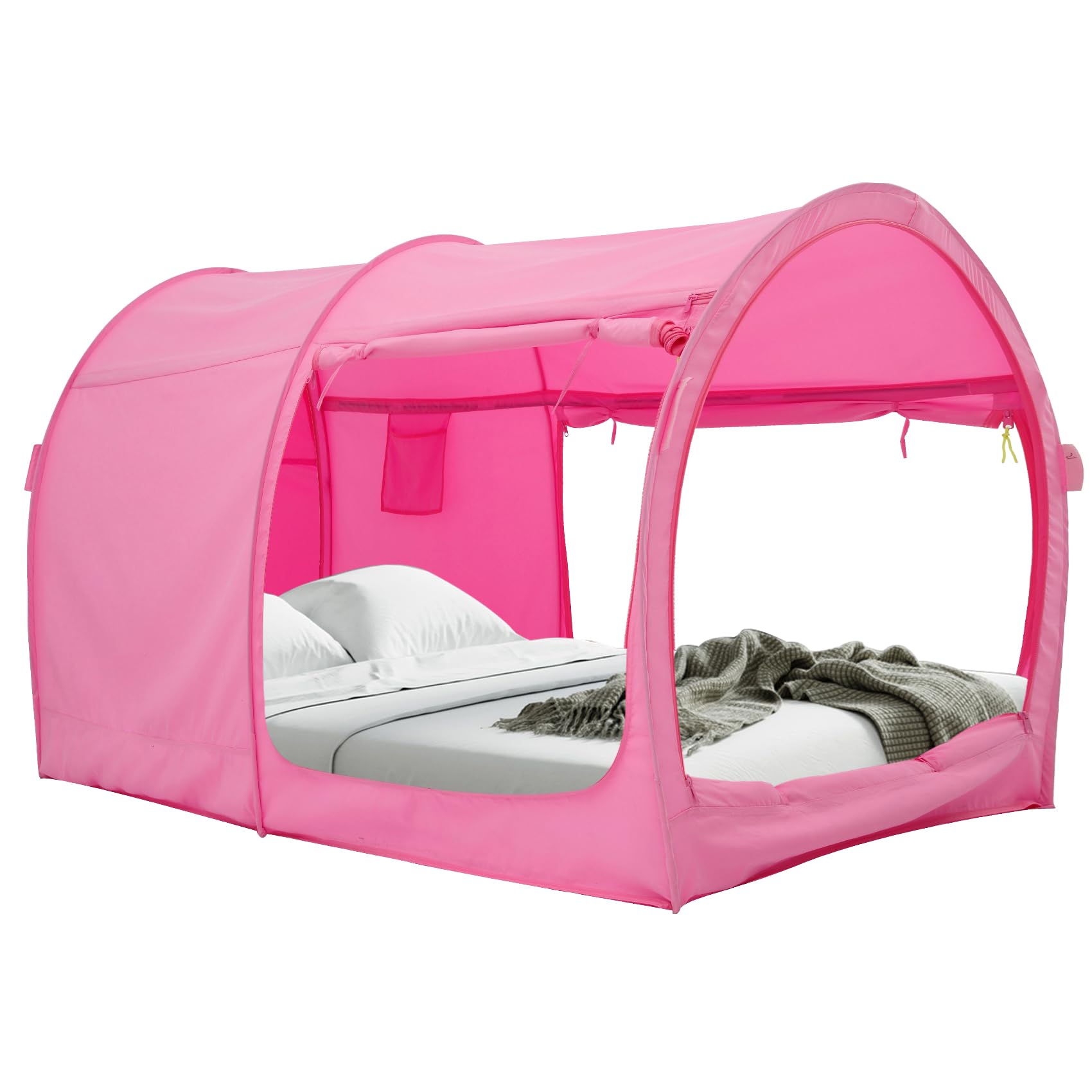 Bed Tent Dream Tents Bed Canopy Shelter Cabin Indoor Privacy Warm Breathable Pop Up Full Size For Kids And Adult Patent Pending