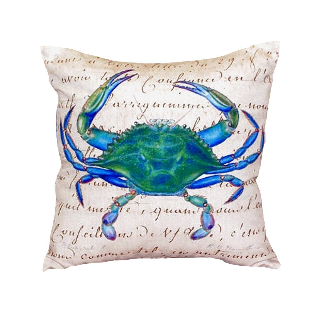 Betsy Drake Nc005B Throw Pillow, 18 Inches X 18 Inches, Multi