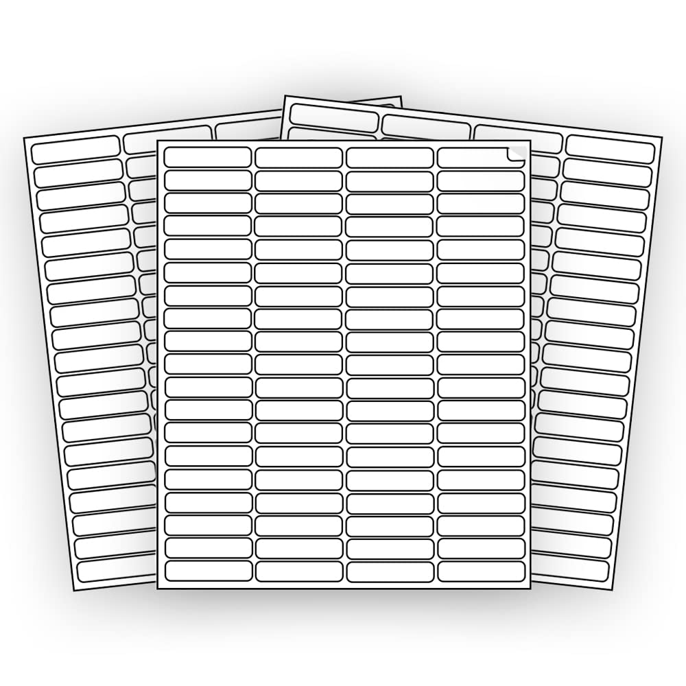 800 Ecoswift Shipping Labels 1 3/4 X 1/2 Inches Mailing Address Return Inventory Blank White Self Adhesive For Laser Inkjet Prin