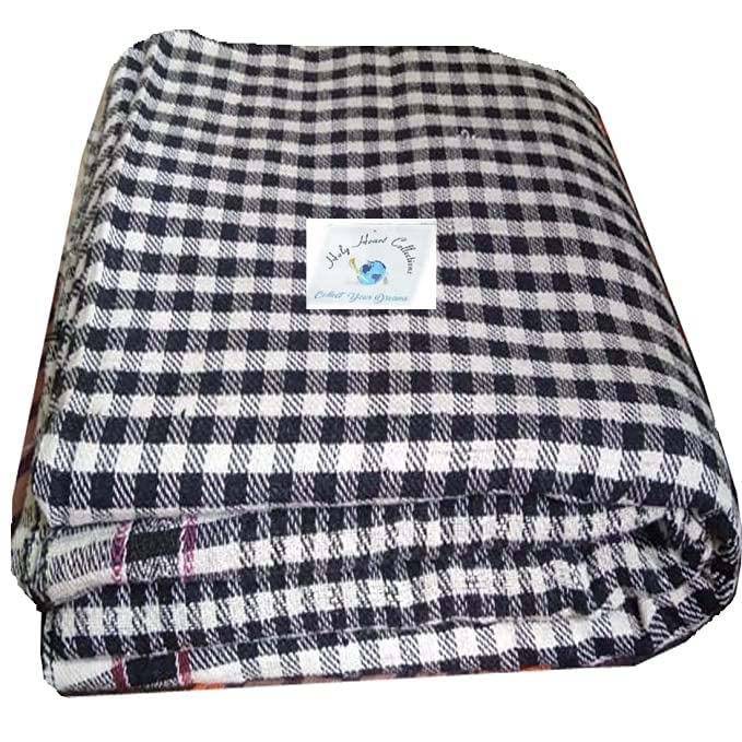 Holy Heart Collections Handloom Made Cotton Body Covering Chaddar Single Layered Sheet Swdeshi Comforter Summer |Winter AC/Blank
