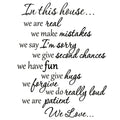 in This House We Do Wall Decals Family Rules Quotes Sayings Vinyl Wall Art Stickers