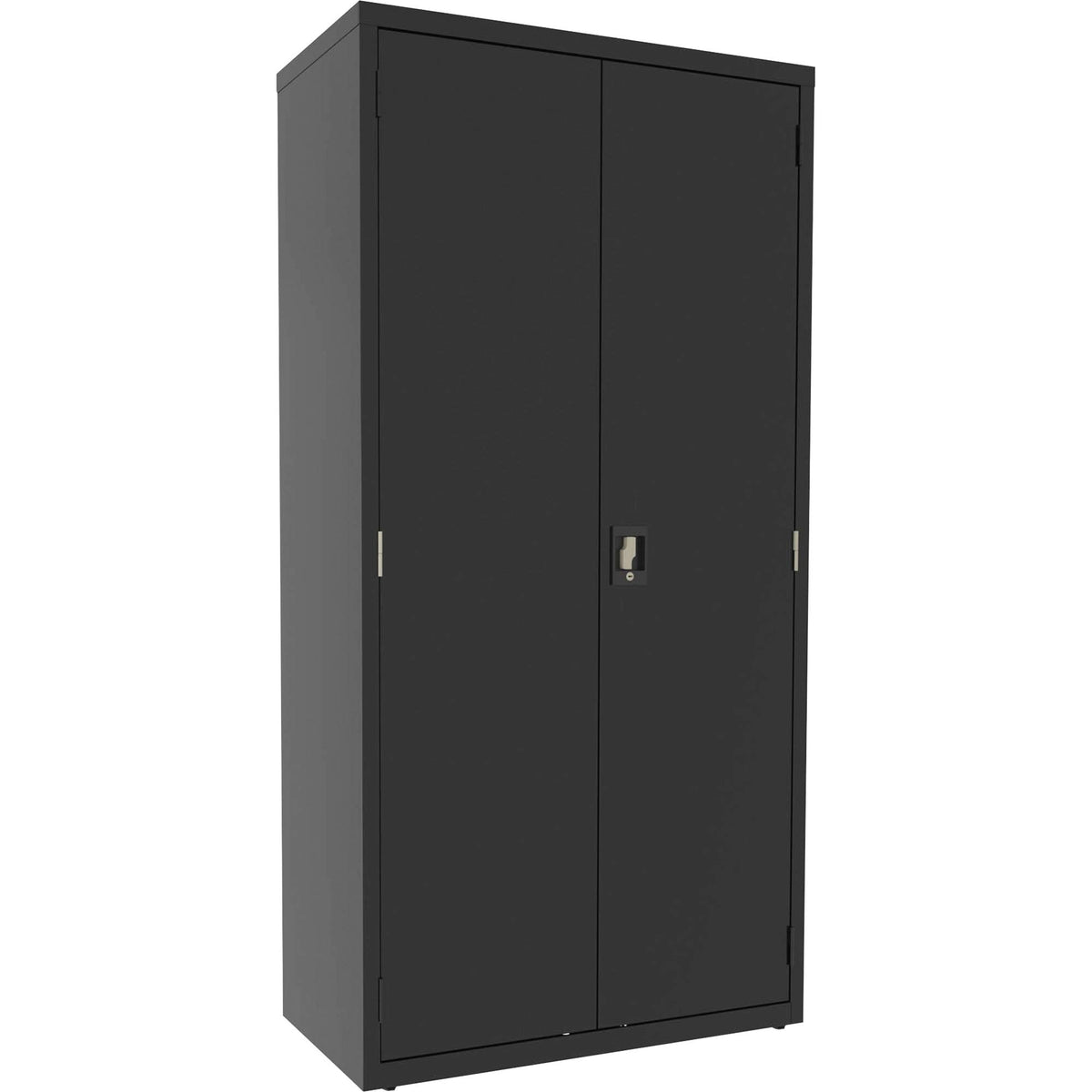 Lorell, Llr00018, 4-Shelf Steel Janitorial Cabinet, 1 Each, Black