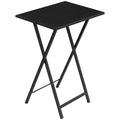 HOOBRO Folding TV Table, TV Tray, Stable Snack Table for Small Space, Portable Sofaside Table, Easy Assembly and Storage, Ideal 