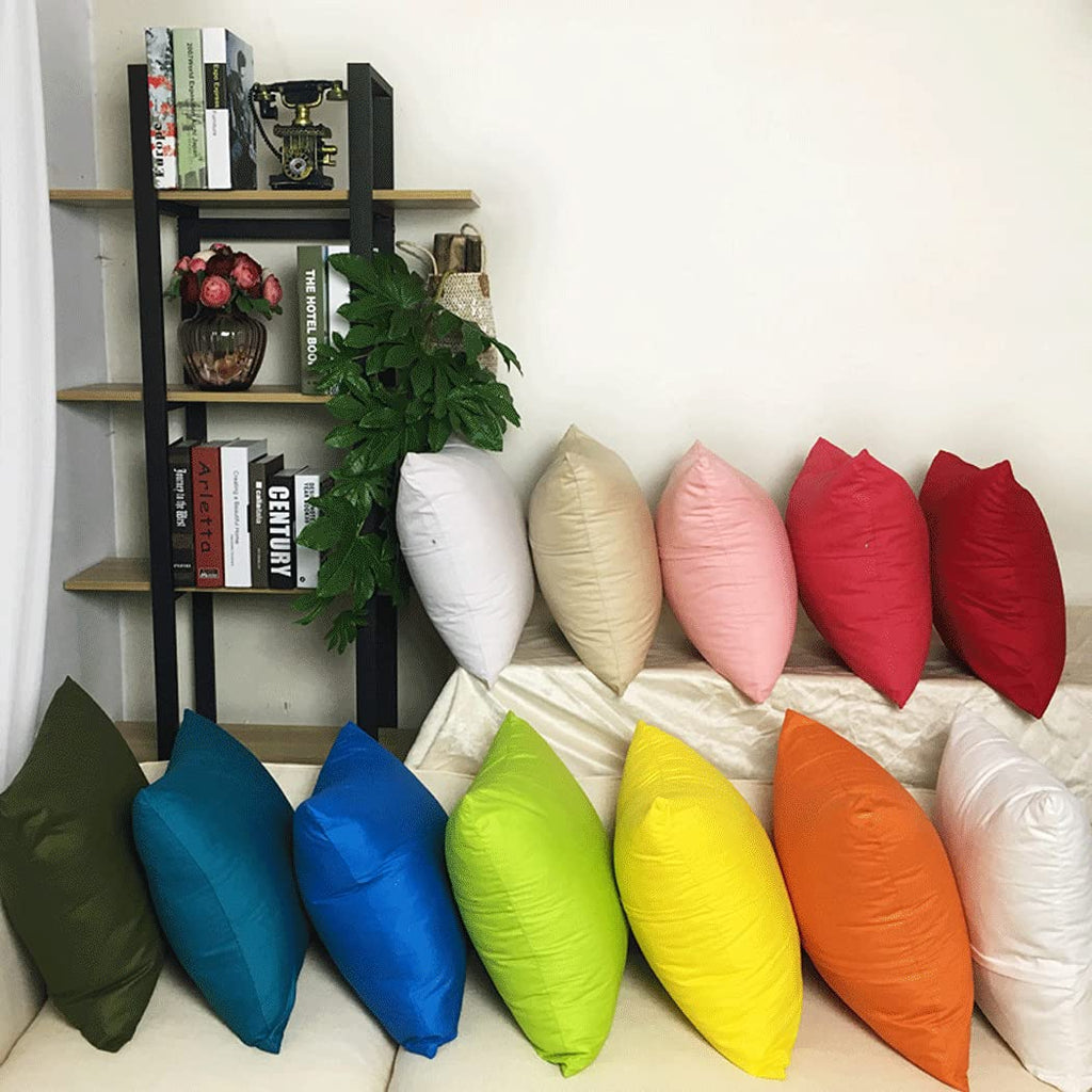 Thmyo 4-Pack 100% Cotton Comfortable Solid Decorative Throw Pillow Case Square Cushion Cover Pillowcase Sublimation Blank Pillow Covers Diy Throw Pillowcase For Sofa Christmas(20X20Inch/50X50Cm,White)