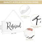 6 Pcs Reserved Signs For Wedding Chairs Reserved Chair Signs Reserved Hanging Sign Reserved Signs For Wedding Reserved Seating S