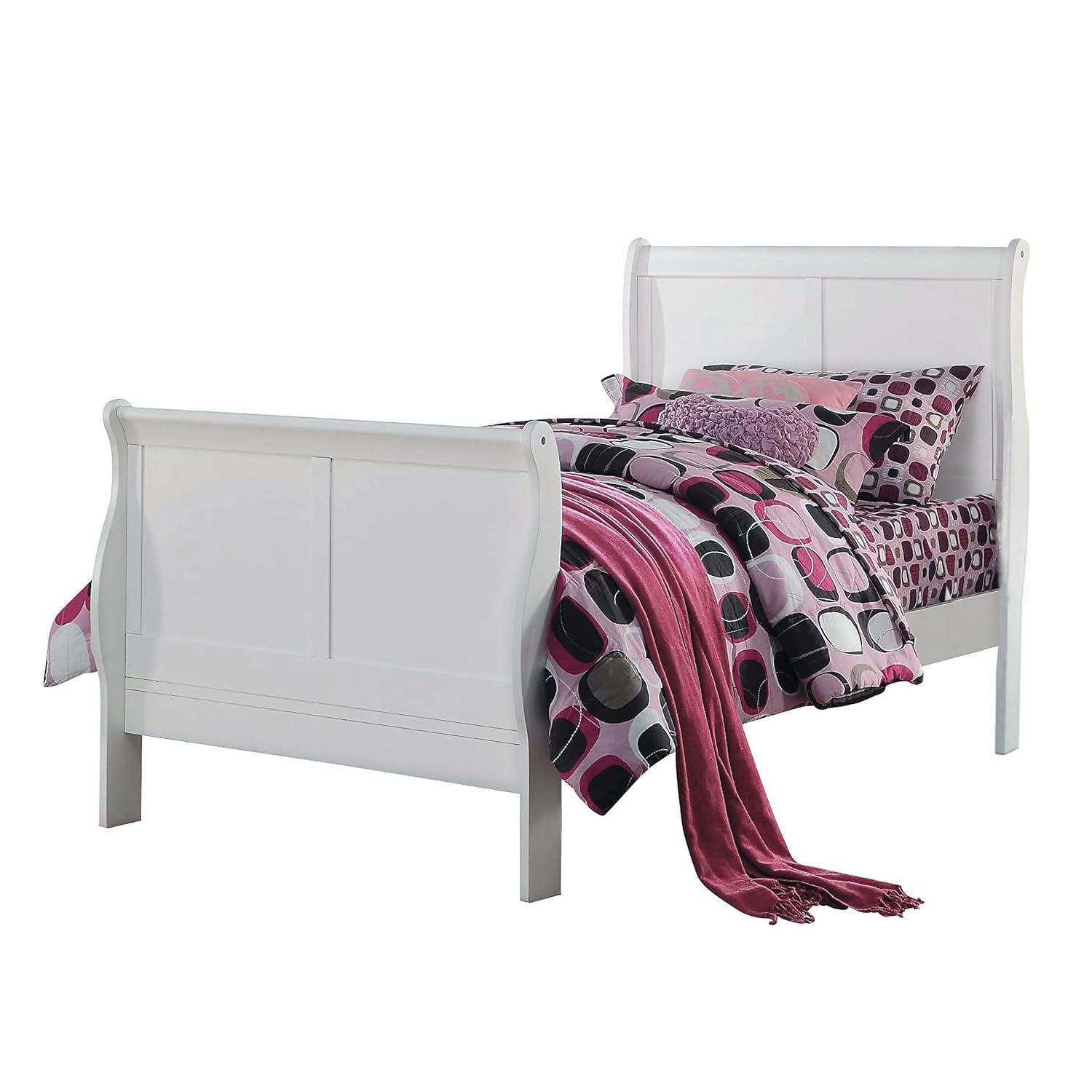 Acme Louis Philippe III Twin Bed in White