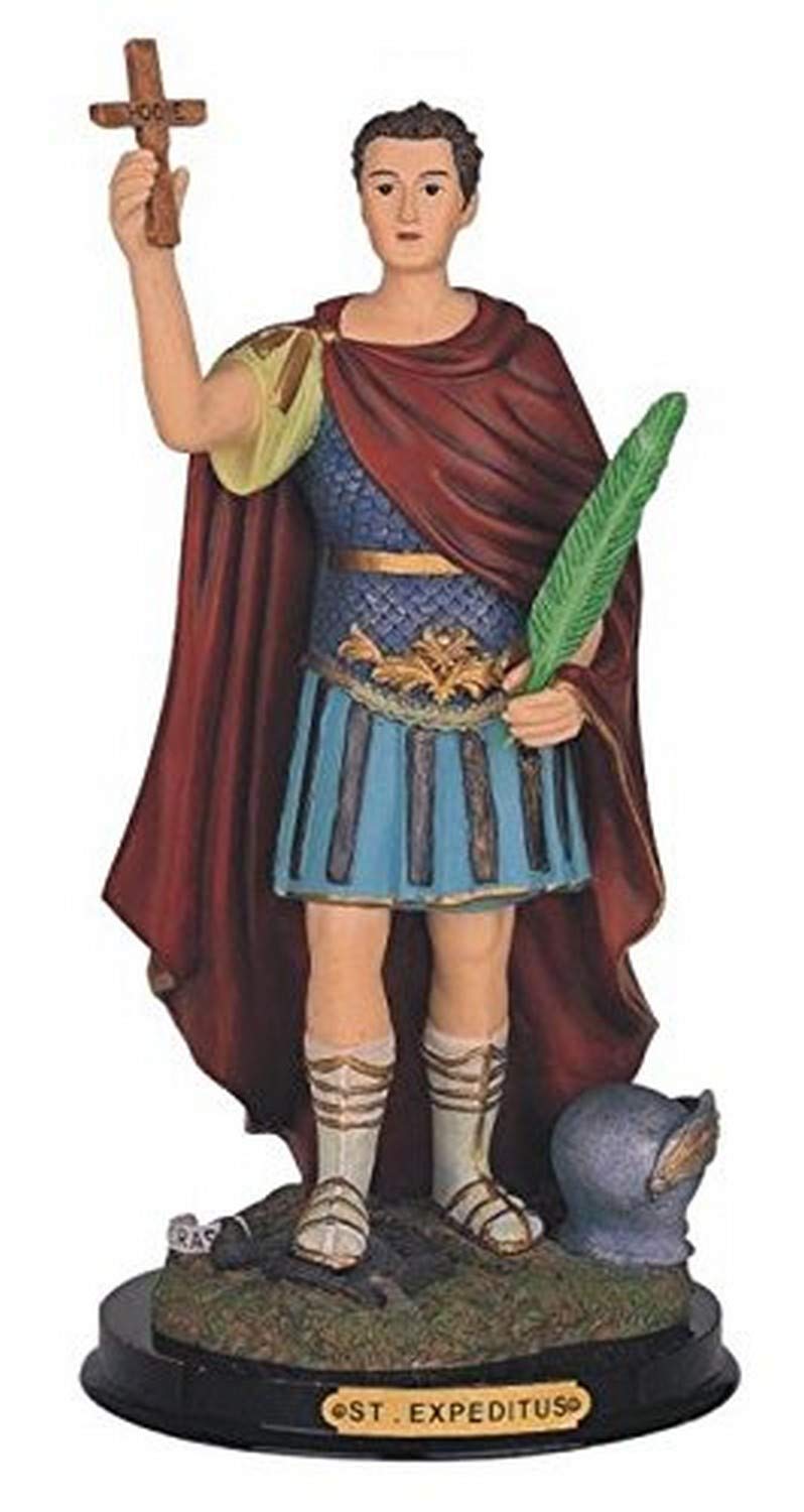 StealStreet Saint Expedites Holy Figure Religious Statue Decor, 12