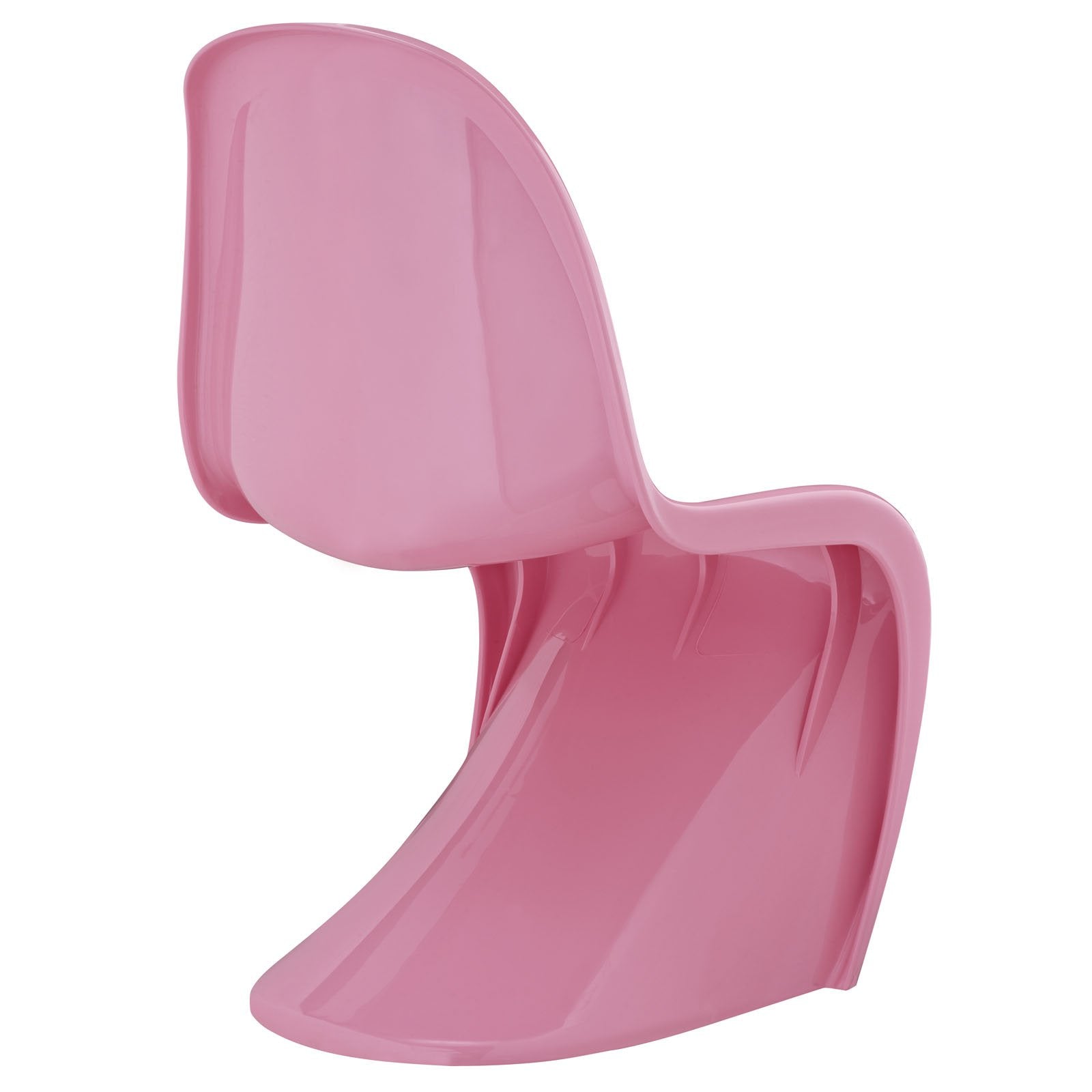 Lexmod Slither Dining Side Chair, Pink, Set Of 2