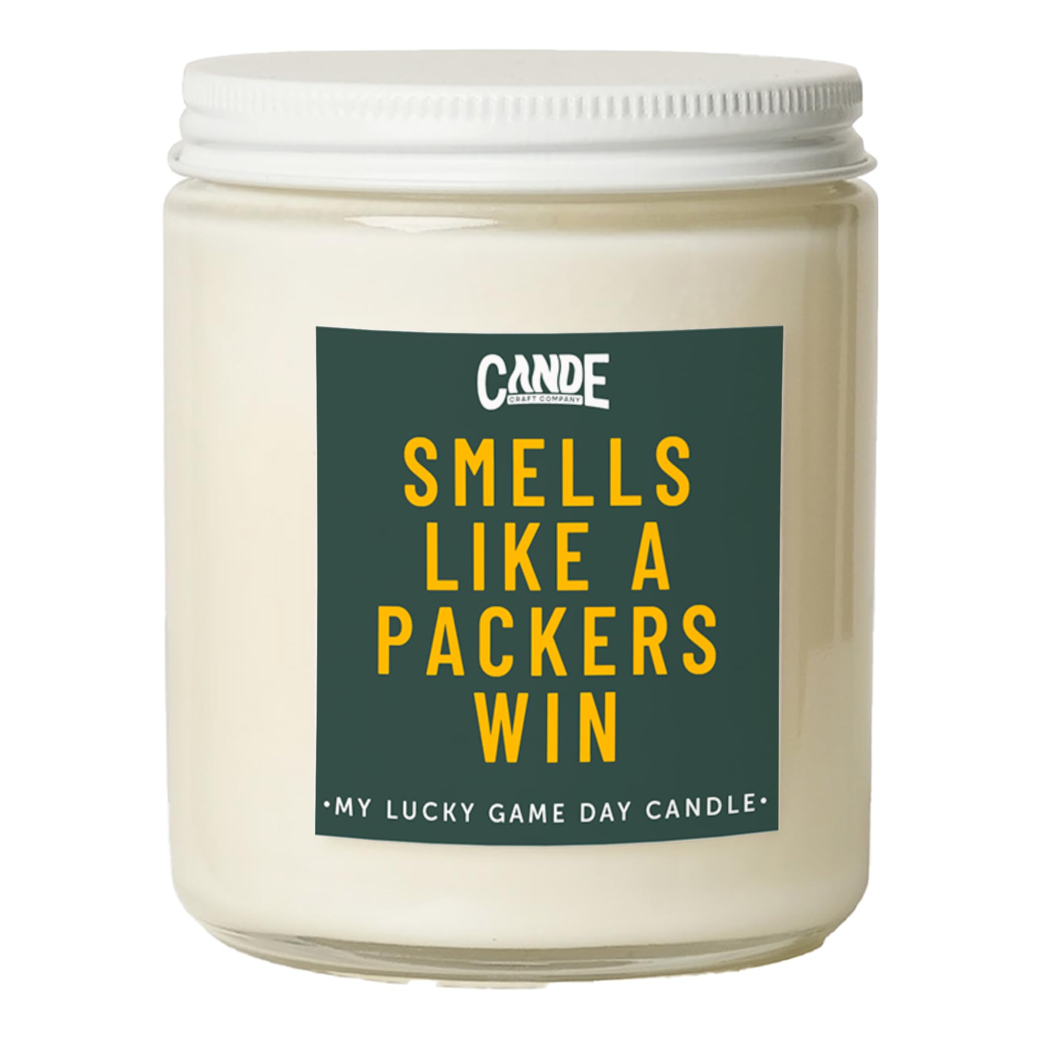 CE Craft - Smells Like A Packers Win Candle - Football Themed Candle, Gift for Dad, Gift for Son, Packers Gift, Packers Themed C