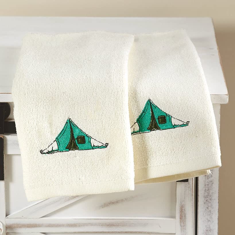 Campsite Bathroom Collection  Set of 2 Hand Towels