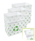 Clean Cubes Product Image 13 Gallon Multi-Liner Disposable Trash Cans (3-Pack). Reusable Garbage and Recycling Bins for Parties,