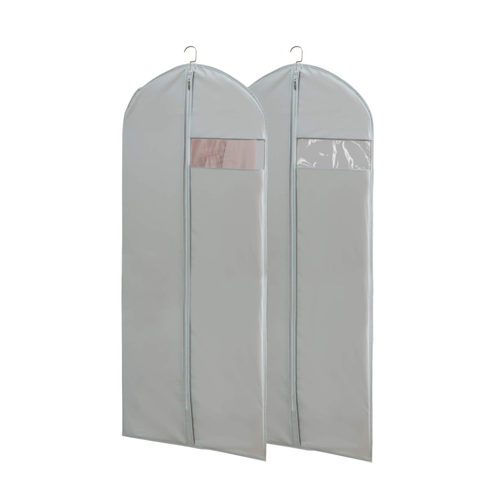 Dress Bags for Gowns Long, 65 Long Dress Clear Garment Bag(Set of 2, 23.3 X 65)