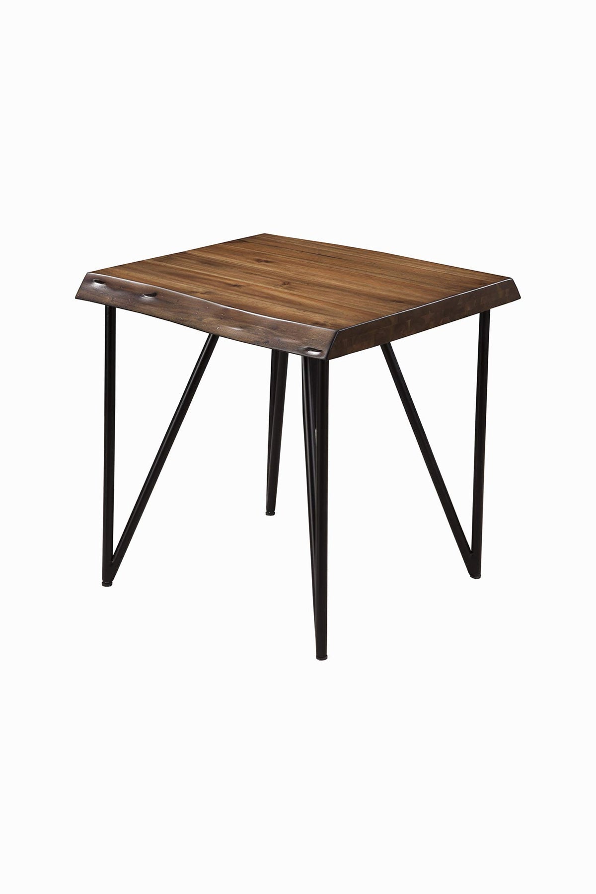 Alpine Furniture End Table, Light Walnut